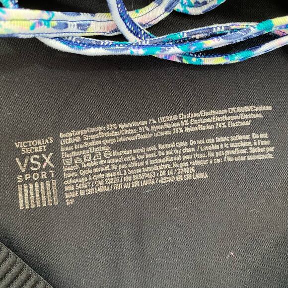 Victorias Secret Sport Athletic Tank Top Strappy Back Workout Active Black Sm - Picture 11 of 12